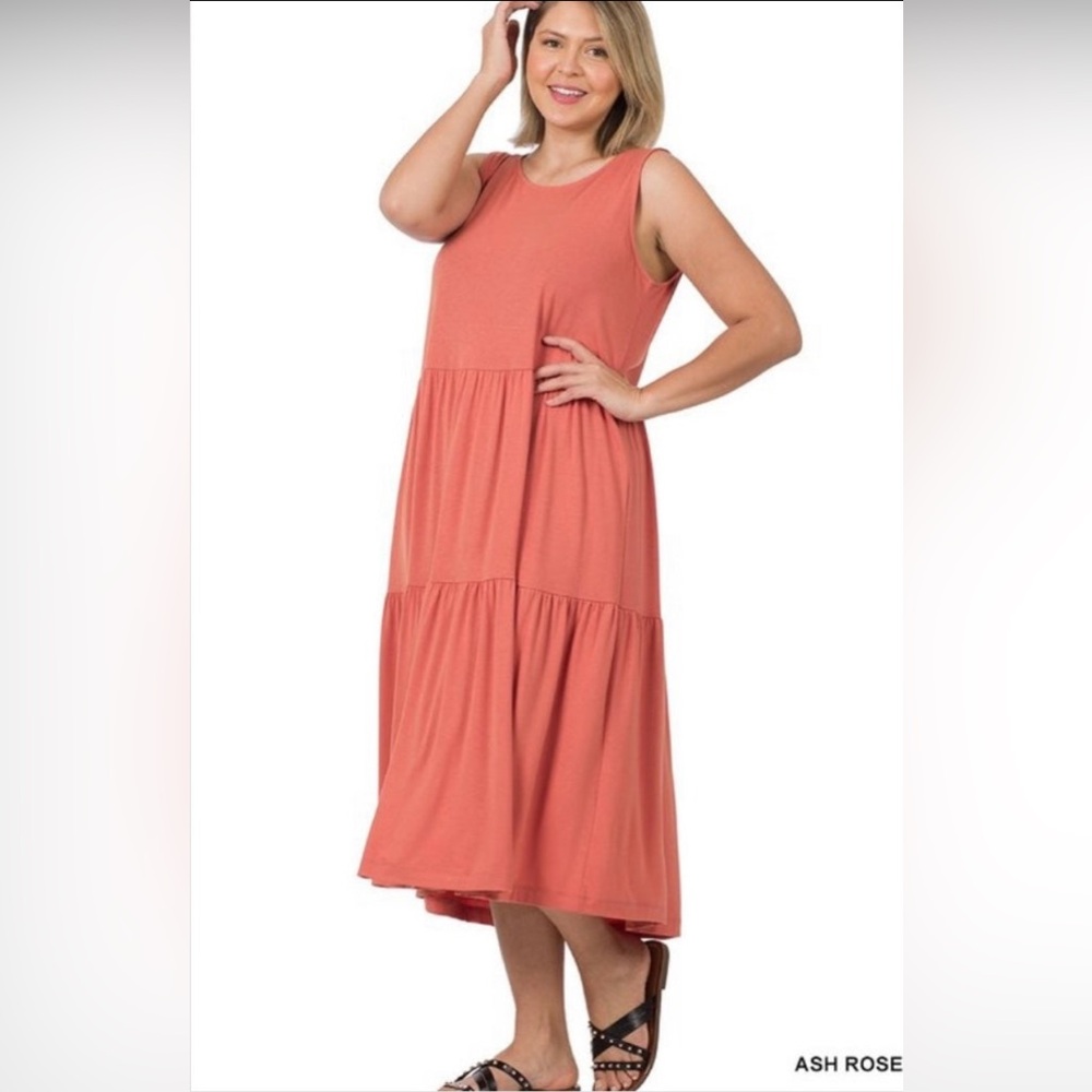 La Playa Knit Tiered Dress